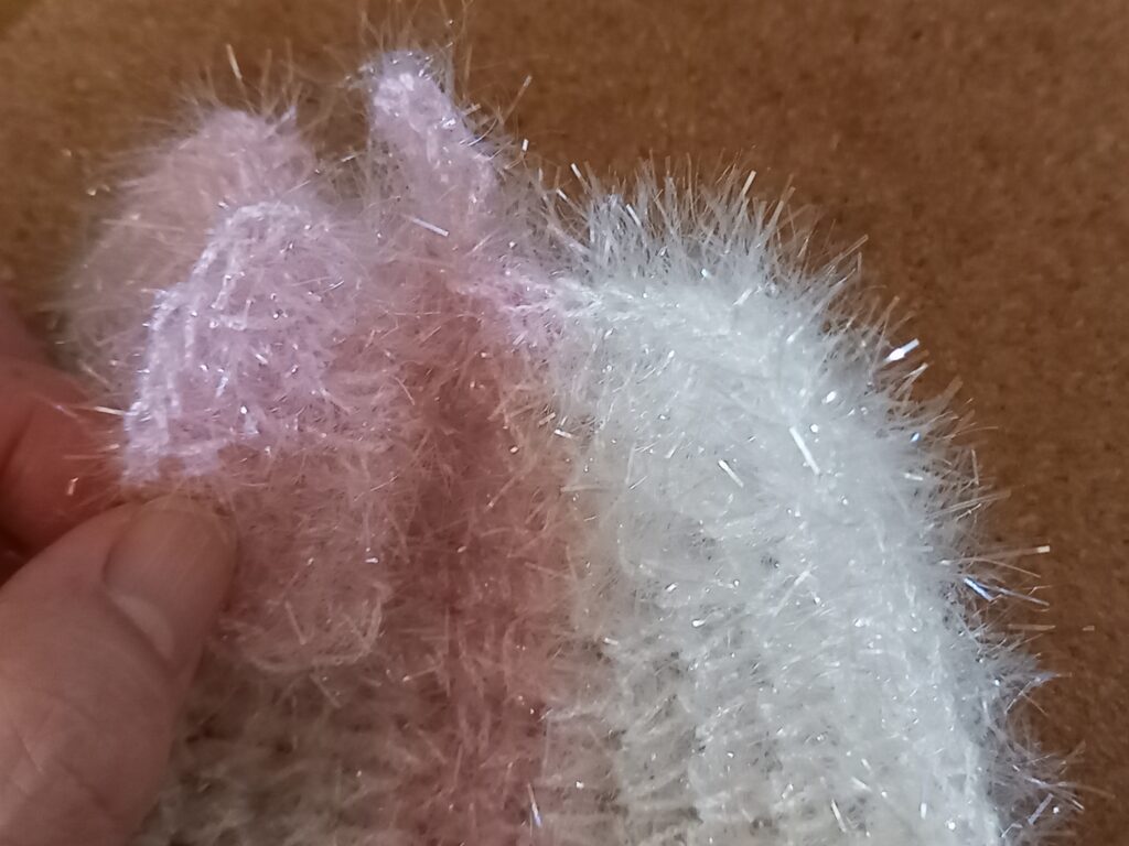 縫い付ける工程