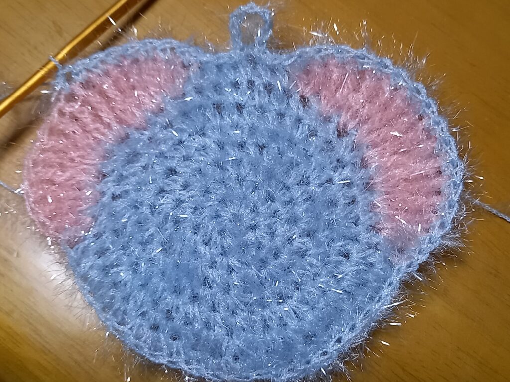 ぞうのたわし(顔完成)