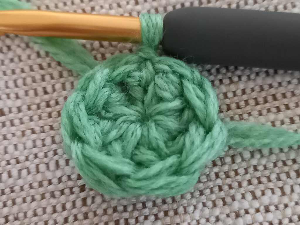 ツリー編み方工程(1段)