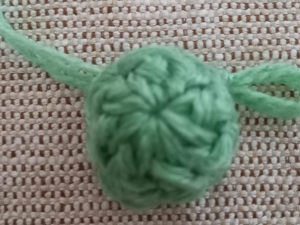 ツリー編み方工程(2段目)