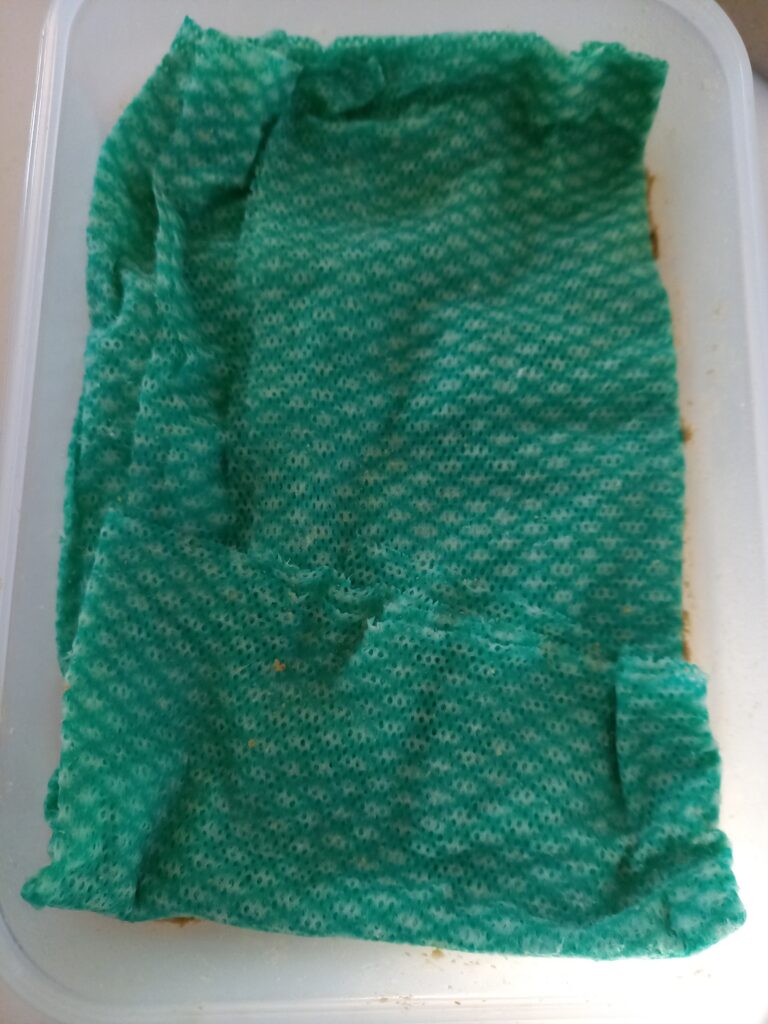 ぬか床の水分を吸収する為のダスター